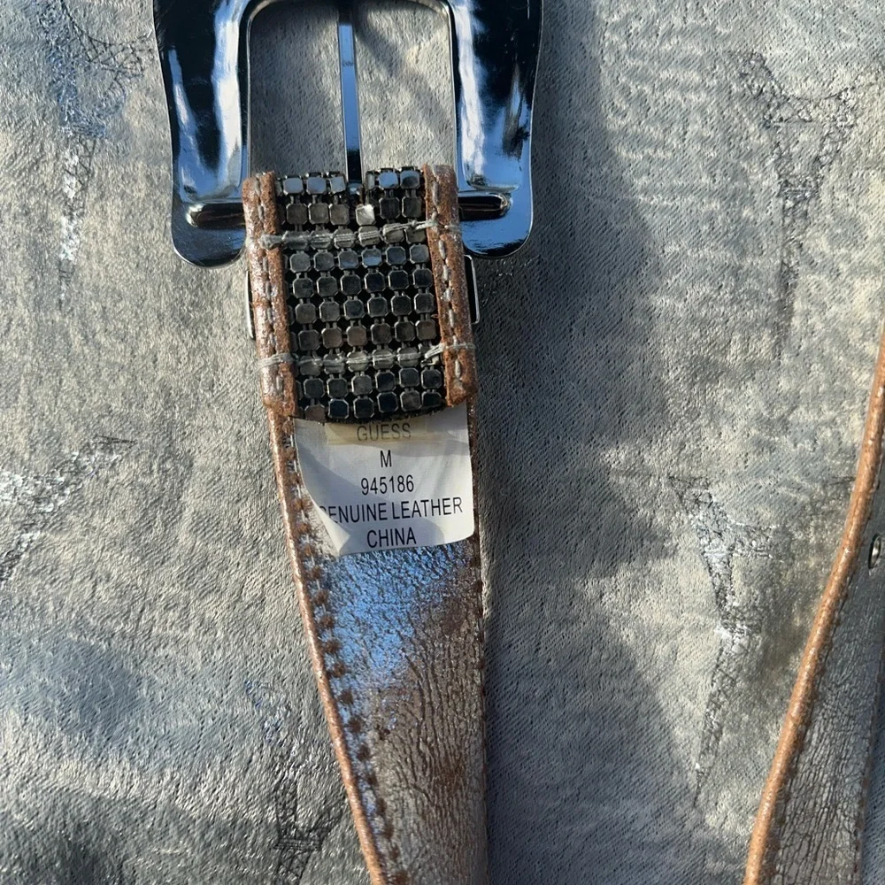 Women Silver Belt guess medium